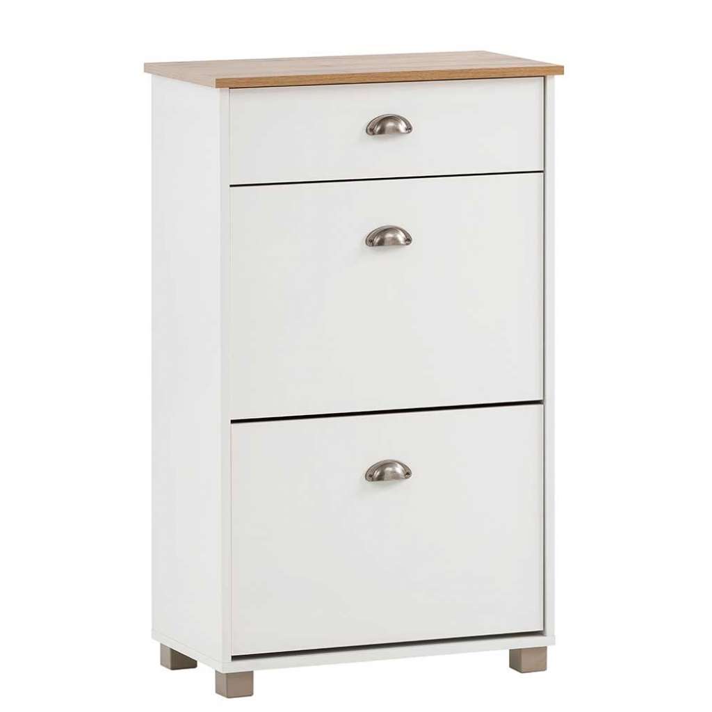 Schuhgarderobe im Skandi Design zwei Schuhwalzen und Schublade