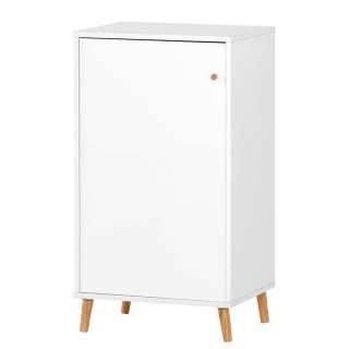 Aktenschrank 93 cm hoch in Weiß Eichefarben