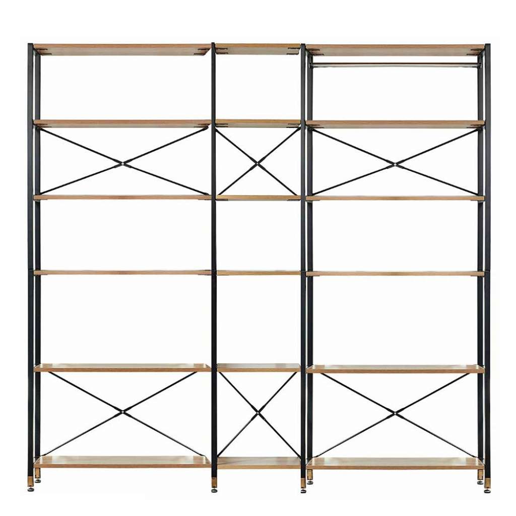 Großes Garderoben Regal mit Kleiderstange Industry und Loft Stil