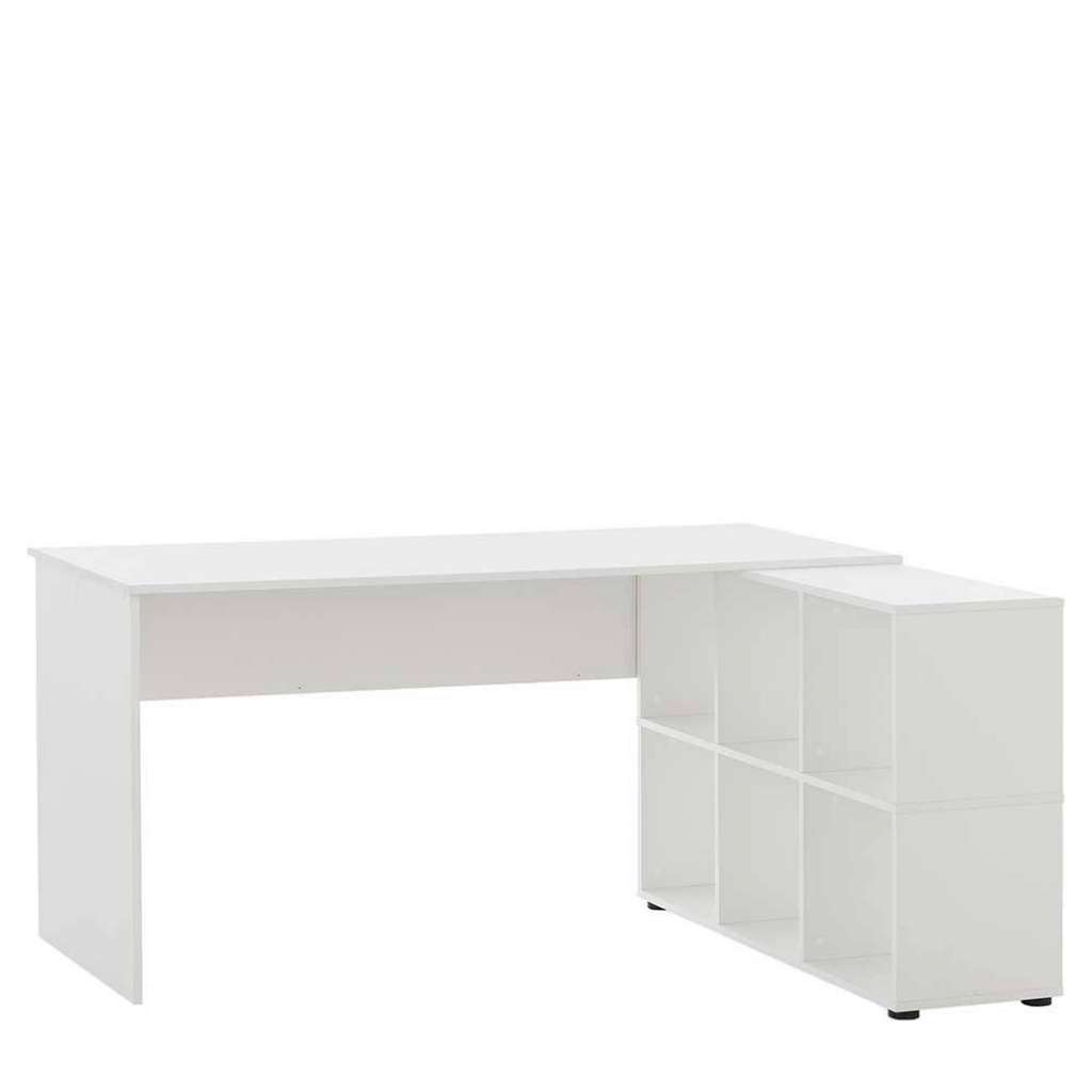 Weißer Bürotisch mit Regal Made in Germany 150 cm breit