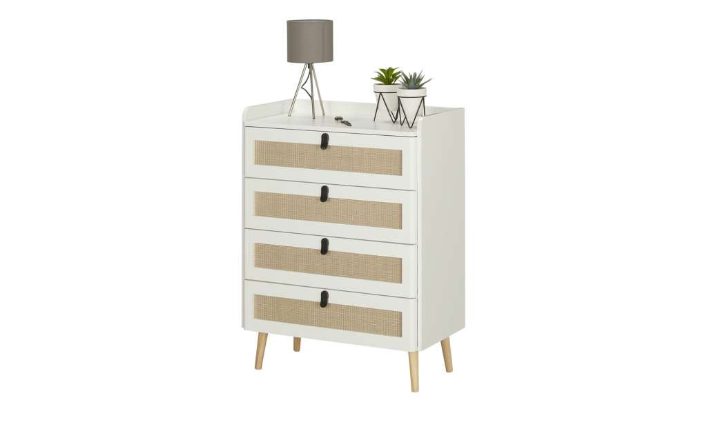 Kommode  Seveso ¦ weiß ¦ Maße (cm): B: 70 H: 93 T: 40 Kommoden & Sideboards > Kommoden - Höffner