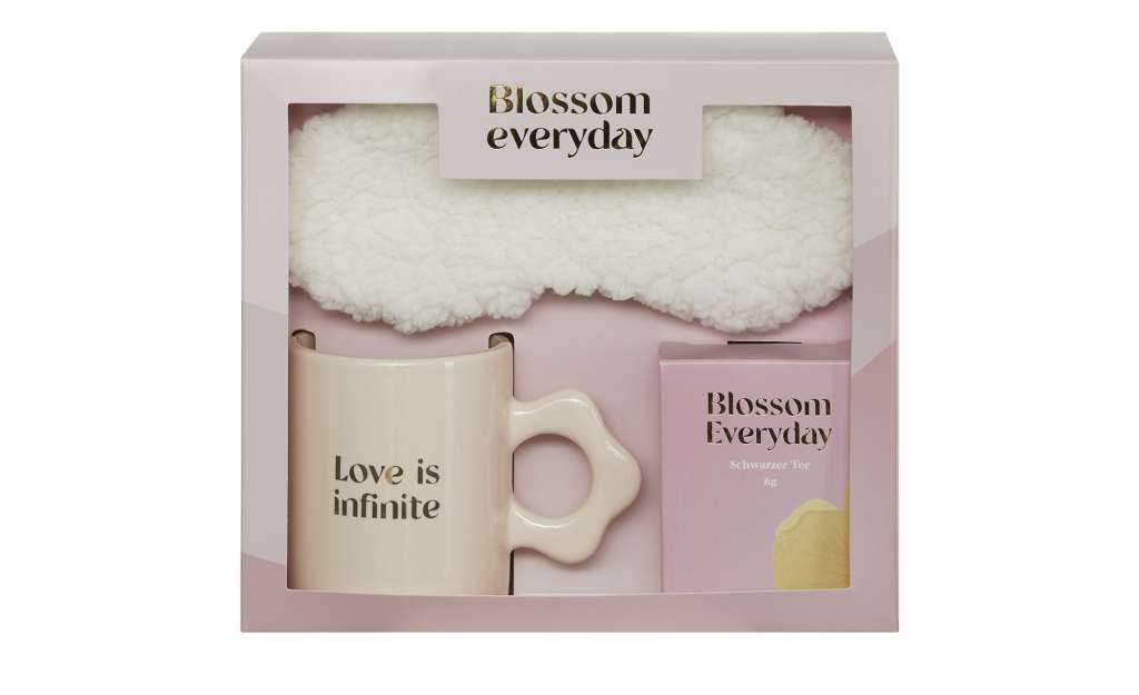 Geschenkset  Black Tea ¦ rosa/pink ¦ Steinzeug/Steingut, Papier, Textil ¦ Maße (cm): B: 22 H: 8 T: 20 Küchenzubehör & Helfer > Tischaccessoires - Höffner