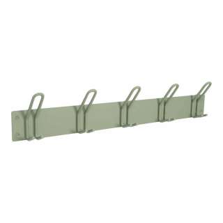 Garderobenleiste in Graugrün aus Stahl 70 cm breit
