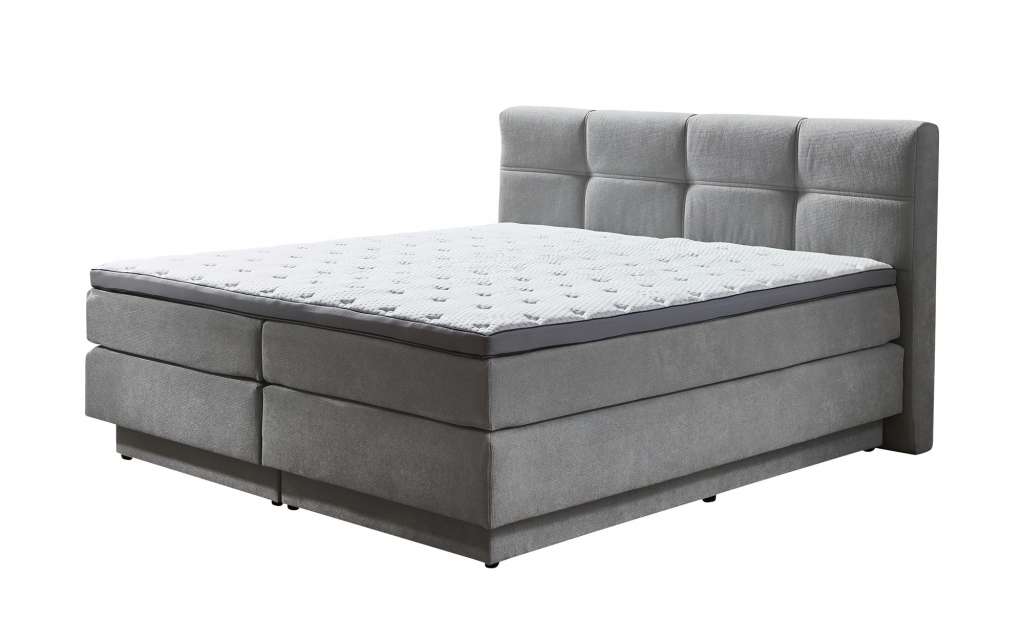 uno Boxspringbett  Portage ¦ grau ¦ Maße (cm): B: 188 H: 112 Betten > Boxspringbetten > Boxspringbetten 180x200 - Höffner