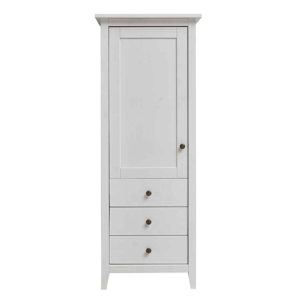 Wäsche Highboard Schlafzimmer in Weiß Kiefer Massivholz