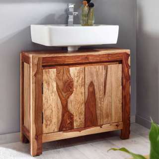 Waschkommode aus Sheesham Massivholz modernen Landhausstil