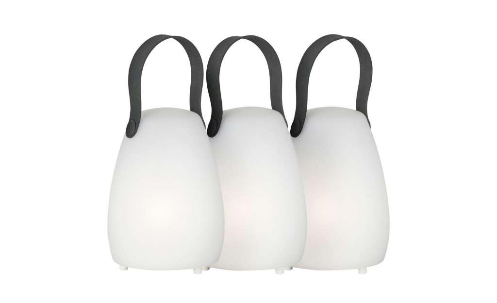 Fischer-Honsel Tischleuchte 3er-Set ¦ weiß ¦ Maße (cm): B: 11,2 H: 16 T: 11,2 Lampen & Leuchten > Außenleuchten - Höffner