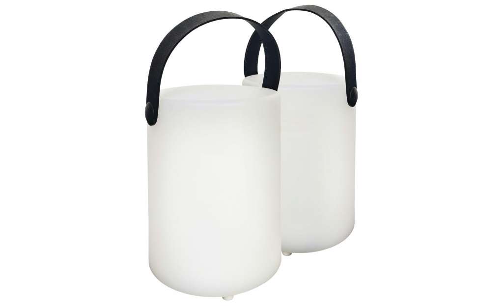 Fischer-Honsel Tischleuchte 2er-Set ¦ weiß ¦ Maße (cm): B: 11 H: 15 T: 11 Lampen & Leuchten > Außenleuchten - Höffner