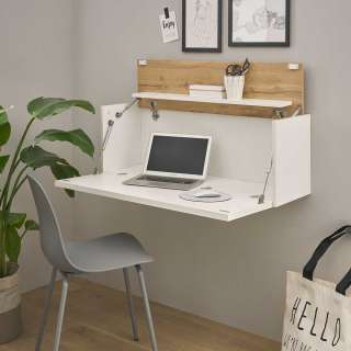 Hängesekretär mit klappbarer Tischplatte 100 cm breit