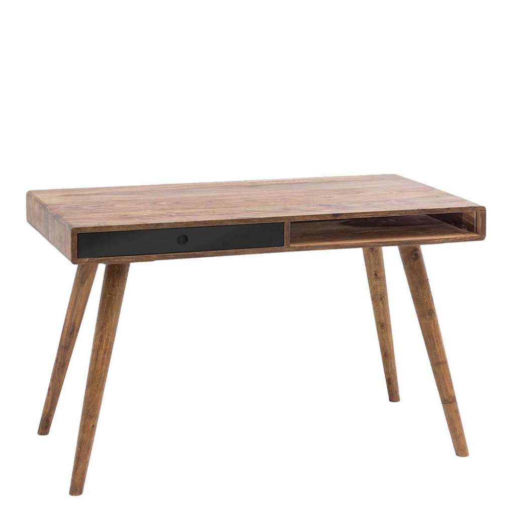 Jugendzimmer Schreibtisch aus Sheesham Massivholz einer Schublade