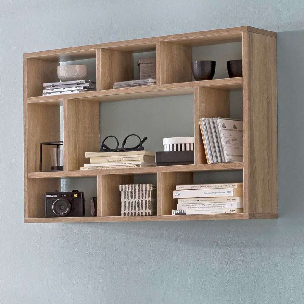 Hängeregal ohne Rückwand in Sonoma-Eiche melaminbeschichtet