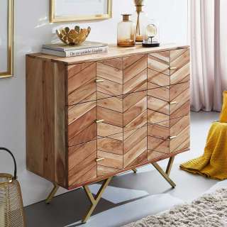 Schubladen Sideboard in modernem Design Vierfußgestell aus Metall