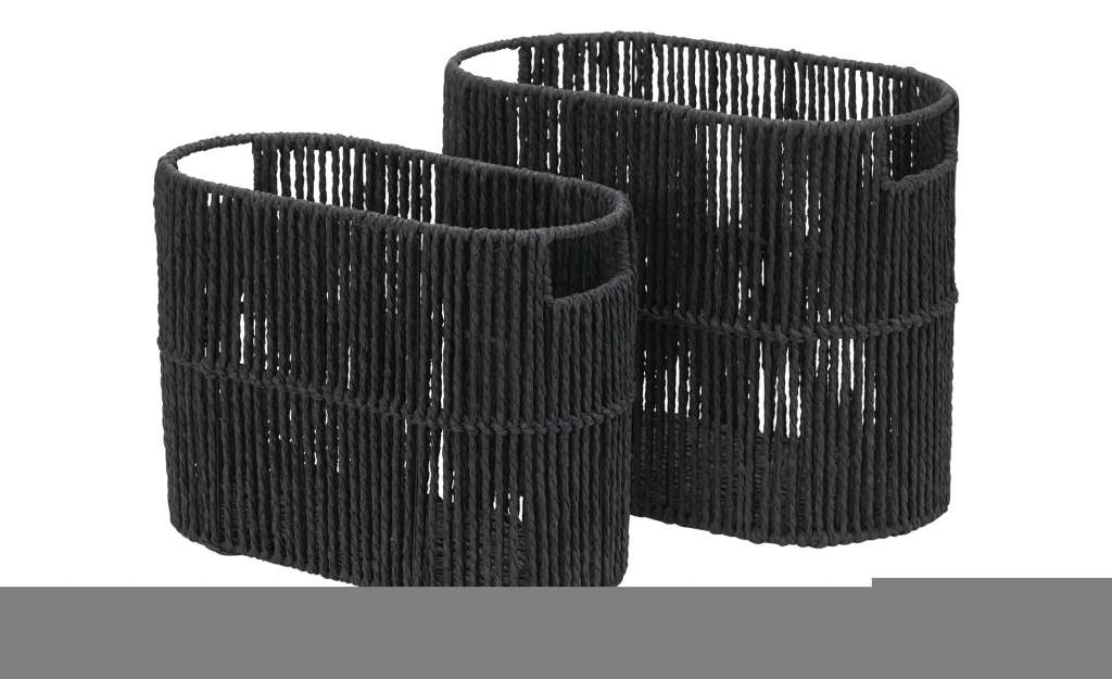 Zeitungskorb, 2er Set ¦ schwarz ¦ Papier, Metall, Metall, Papier, Karton/Papier ¦ Maße (cm): B: 37 H: 29 T: 20 Aufbewahrung > Zeitungsständer & Schirmständer - Höffner