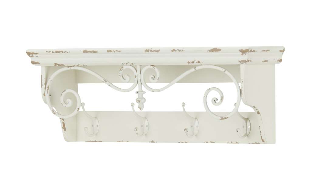 Wandregal  Caslano ¦ weiß ¦ Maße (cm): B: 64 H: 24 T: 18 Regale > Bücherregale - Höffner