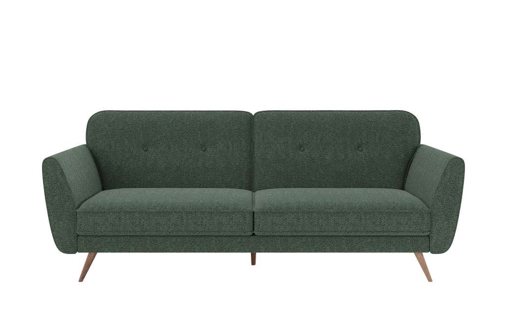 Schlafsofa   Konstantina ¦ grün ¦ Maße (cm): B: 222 H: 88 T: 86 Polstermöbel > Sofas > 2-Sitzer - Höffner