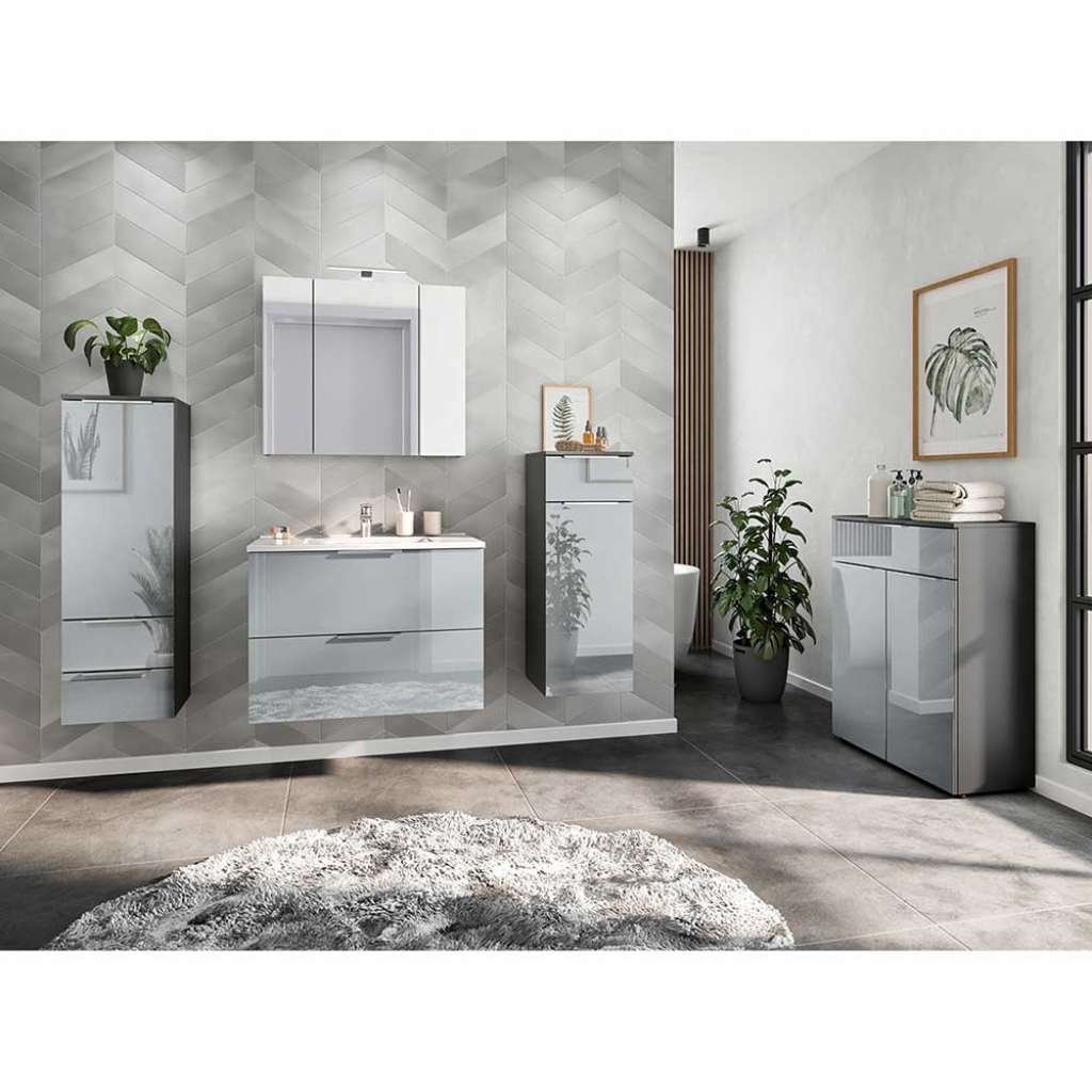 Großes Badmöbel Set Made in Germany modernem Design (fünfteilig)