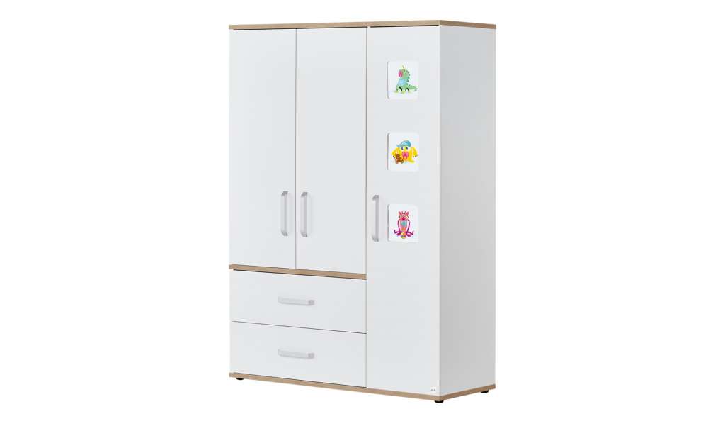 Mia & Mo Kleiderschrank  Clea ¦ weiß ¦ Maße (cm): B: 135 H: 193 T: 55 Schränke > Schranksysteme - Höffner