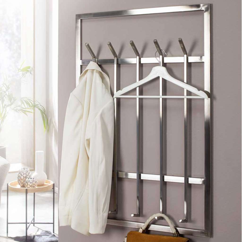 Metall Garderobenpaneel in modernem Design 100 cm hoch