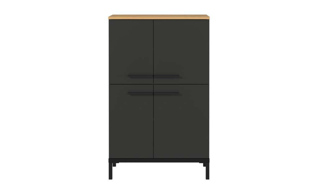 Kommode ¦ grau ¦ Maße (cm): B: 60 H: 97 Schränke > Badschränke > Bad-Hochschränke - Höffner