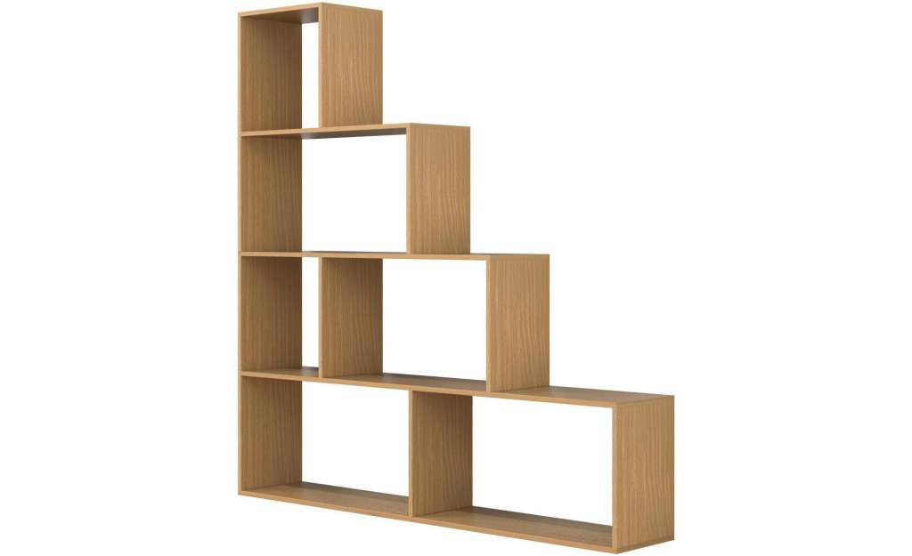 Treppenregal ¦ holzfarben ¦ Maße (cm): B: 155 H: 163 Regale > Bücherregale - Höffner