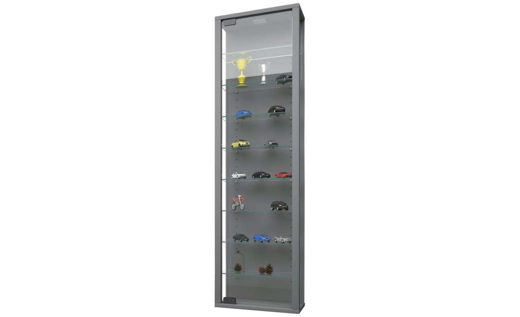 Hängevitrine ¦ grau ¦ Maße (cm): B: 33 H: 113 Kommoden & Sideboards > Vitrinen - Höffner