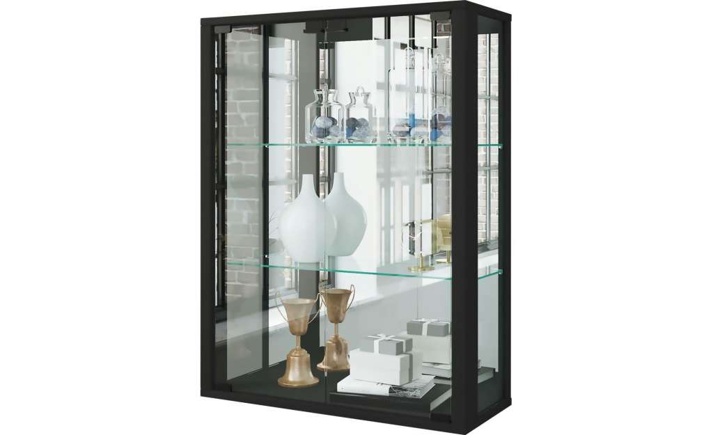Hängevitrine ¦ schwarz ¦ Maße (cm): B: 60 H: 80 Kommoden & Sideboards > Vitrinen - Höffner