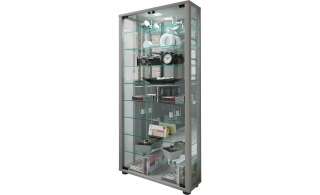 Vitrine ¦ silber ¦ Maße (cm): B: 59 H: 114,8 Kommoden & Sideboards > Vitrinen - Höffner