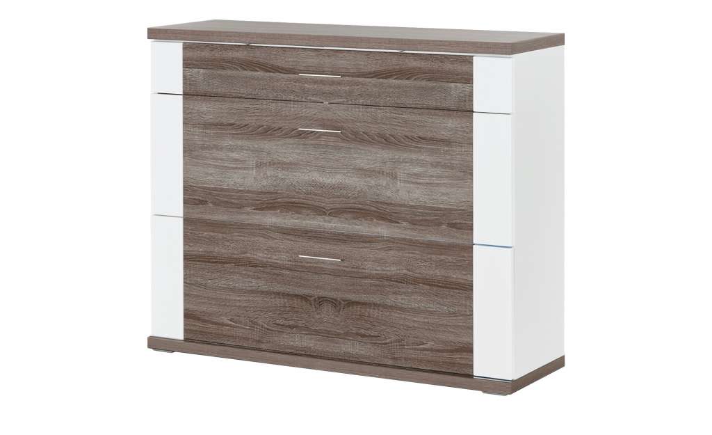 Schuhschrank  Titan ¦ holzfarben ¦ Maße (cm): B: 129 H: 107 T: 42 Schränke > Schuhschränke - Höffner