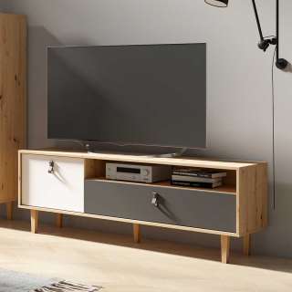 Fernsehunterschrank im Skandi Design 150 cm breit - 50 cm hoch