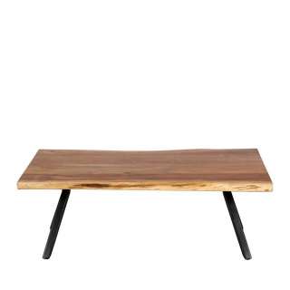Sofa Tisch im Industry und Loft Stil natürlicher Baumkante