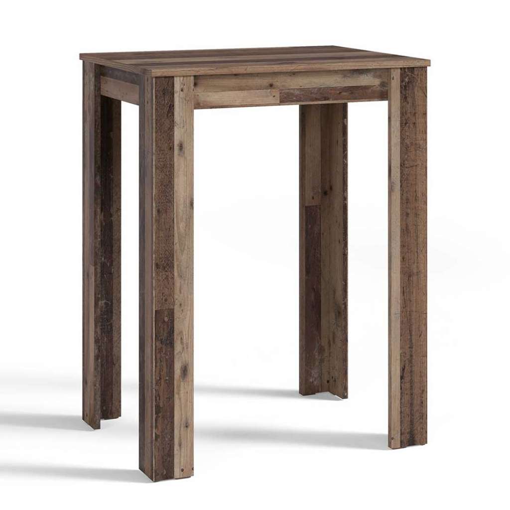 Holzoptik Tresentisch im Industry und Loft Stil 104 cm hoch