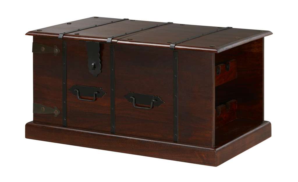 Weintruhe  Indien Styles ¦ holzfarben ¦ Maße (cm): B: 55 H: 45 Tische > Couchtische > Couchtisch Massivholz - Höffner