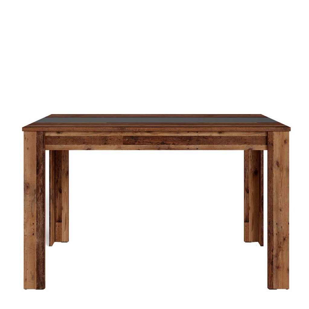 Esstisch mit Wechselplatte in Holz Antik Optik 140 cm breit