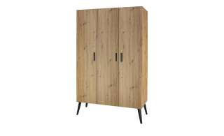 Kleiderschrank  Morris Oak ¦ holzfarben ¦ Maße (cm): B: 120 H: 194 T: 53 Schränke > Schranksysteme - Höffner