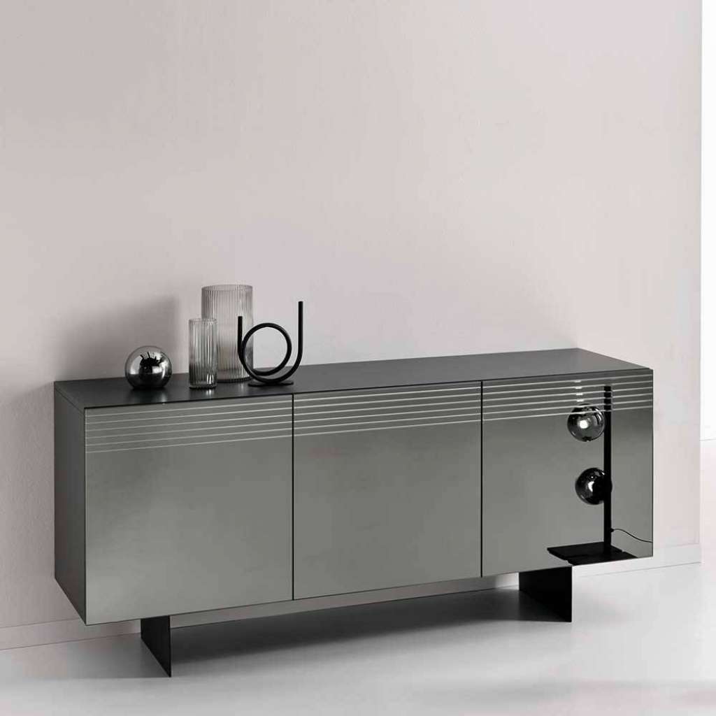 Design Sideboard hochwertig mit Spiegelglas 180 cm breit