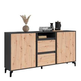 Wohnzimmersideboard in modernem Design zwei Schubladen und Türen