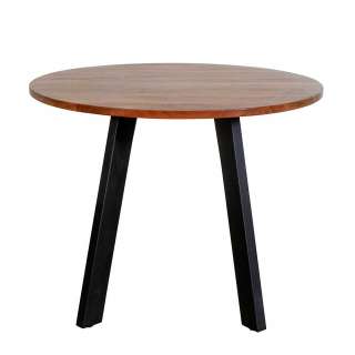 Runder Tisch aus Akazie Massivholz modernem Design