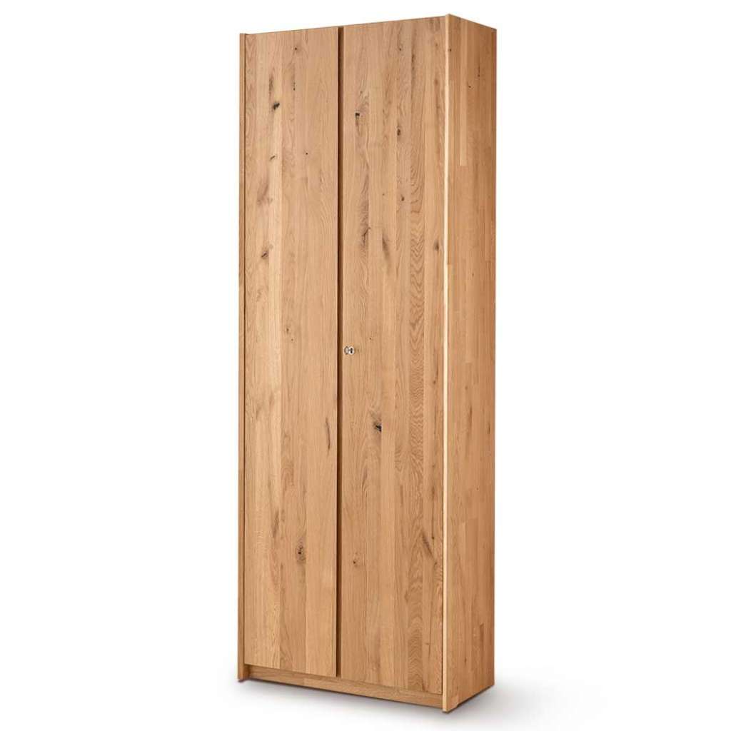 Büroschrank Wildeiche Türen abschließbar 80x222x36 cm