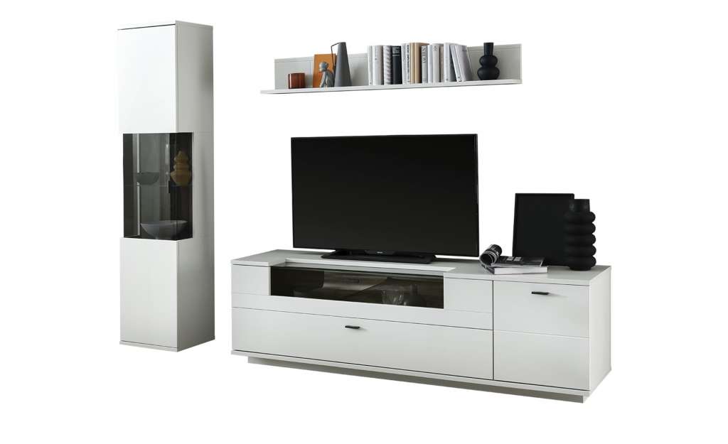 uno Wohnkombination  Sarbonne ¦ grau ¦ Maße (cm): B: 240 H: 199 T: 50 Wohnwände - Höffner