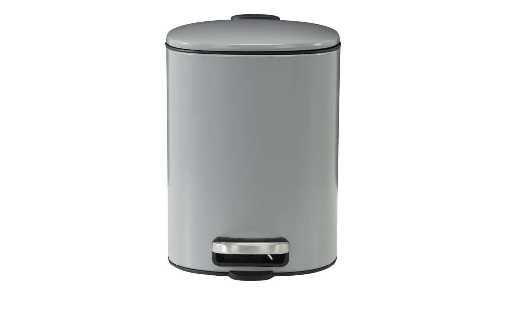 Treteimer eckig ¦ grau ¦ Edelstahl ¦ Maße (cm): B: 25,2 H: 27 T: 20 Küchenzubehör & Helfer > Abfallbehälter - Höffner