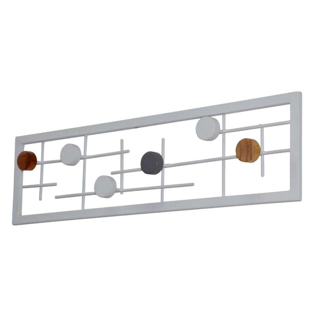 Moderne Hängegarderobe in Weiß 60 cm breit und 16 cm hoch