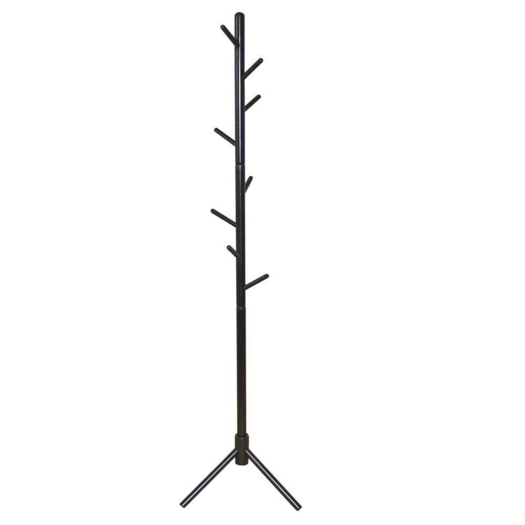 Garderobe Massivholz schwarz in modernem Design 174 cm hoch