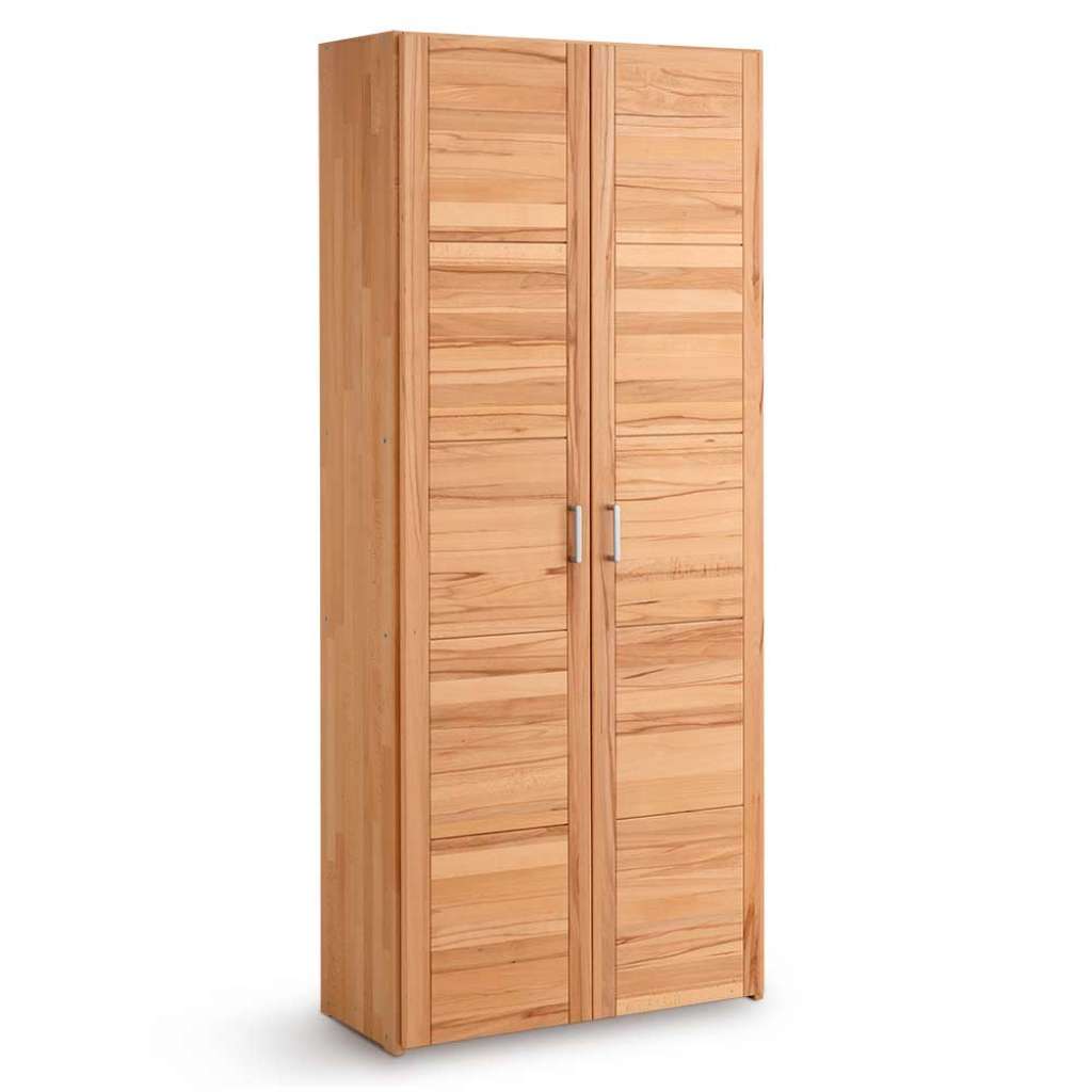 Aktenschrank Buche massiv geölt mit zwei Türen 80x186x33 cm