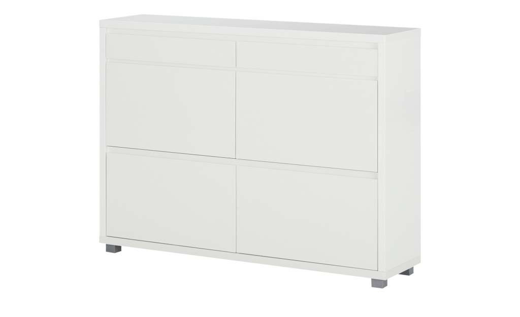 Schuhkipper  Campione ¦ weiß ¦ Maße (cm): B: 133 H: 98 T: 34 Garderoben & Kleiderstangen > Schuhschränke - Höffner