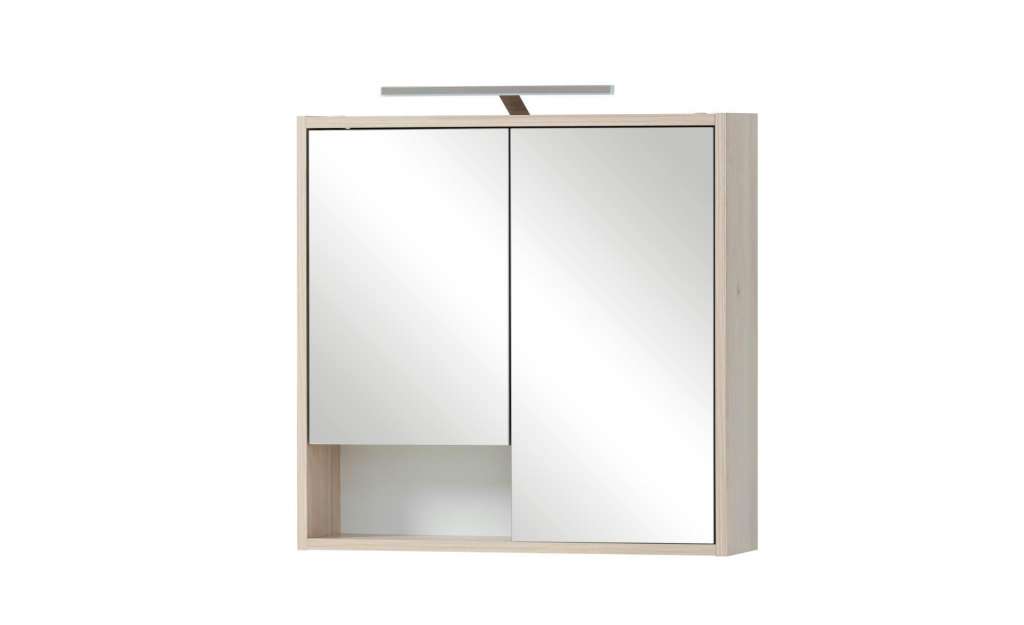 Spiegelschrank ¦ holzfarben ¦ Maße (cm): B: 63,5 H: 65,9 Schränke > Badschränke > Spiegelschränke - Höffner