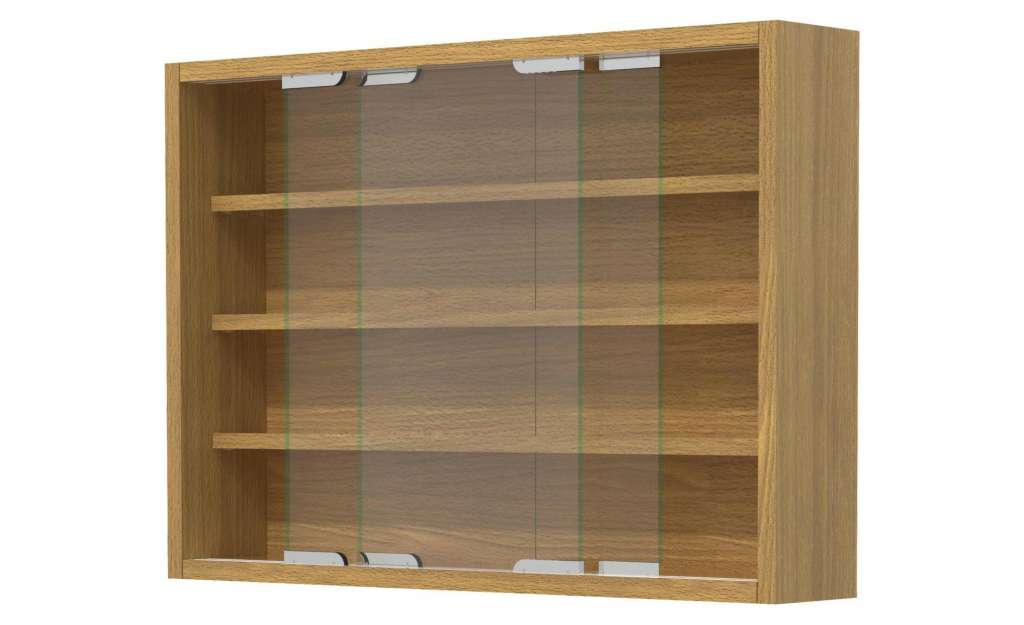 Hängevitrine ¦ holzfarben ¦ Maße (cm): B: 57 H: 40 Kommoden & Sideboards > Vitrinen - Höffner