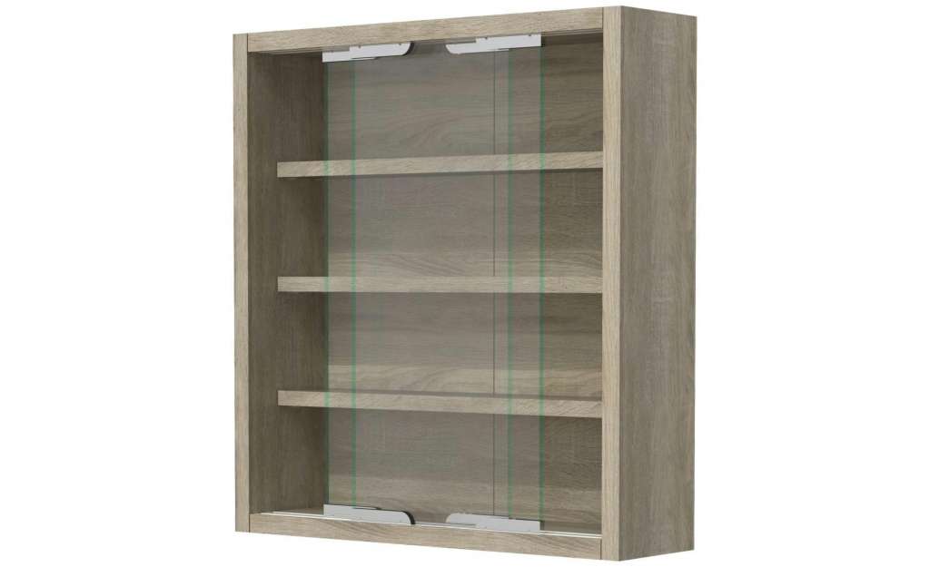 Hängevitrine ¦ holzfarben ¦ Maße (cm): B: 37 H: 40 Kommoden & Sideboards > Vitrinen - Höffner