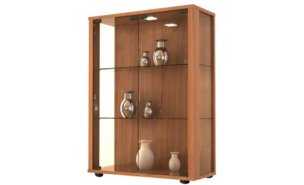 Vitrine ¦ holzfarben ¦ Maße (cm): B: 60 H: 80 Kommoden & Sideboards > Vitrinen - Höffner