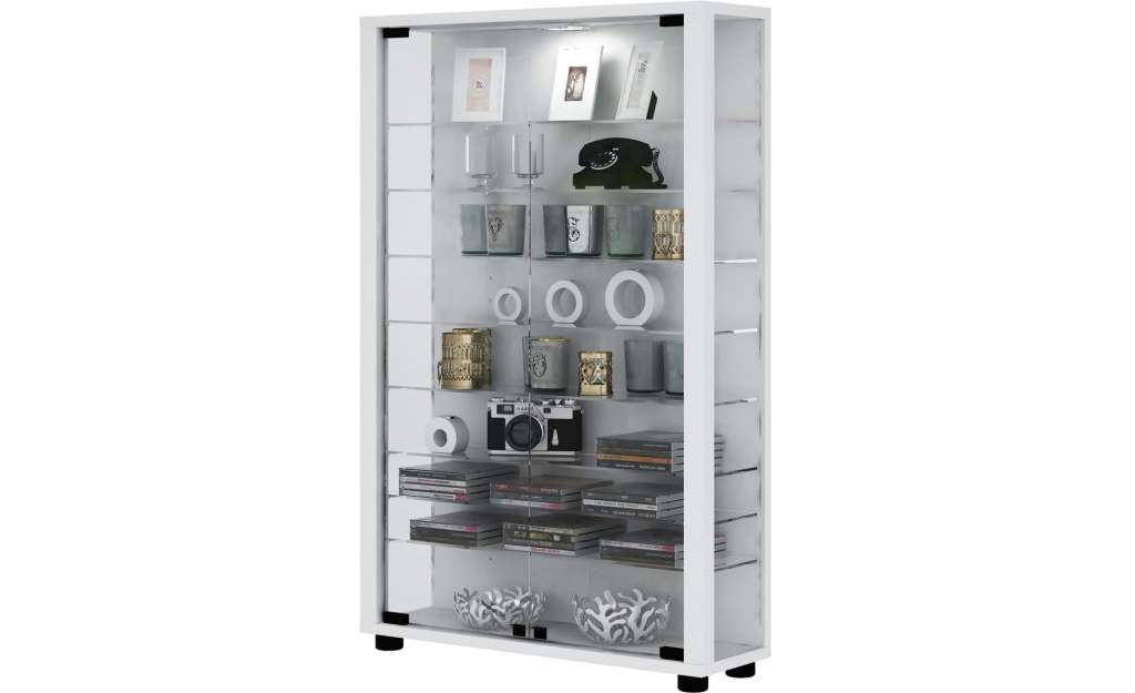 Vitrine ¦ weiß ¦ Maße (cm): B: 59 H: 90 Kommoden & Sideboards > Vitrinen - Höffner