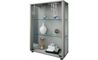 Vitrine ¦ silber ¦ Maße (cm): B: 60 H: 80 Kommoden & Sideboards > Vitrinen - Höffner